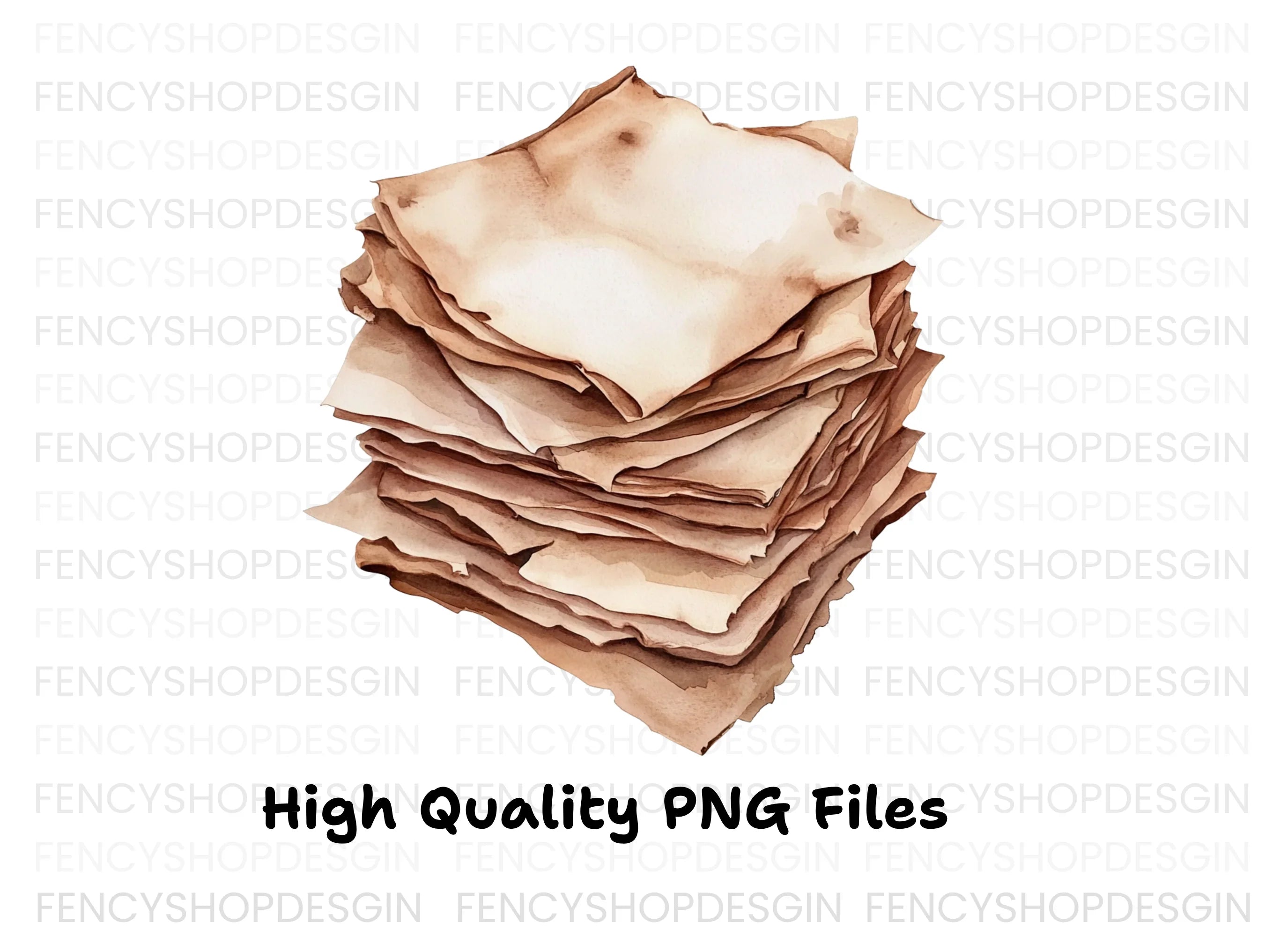 Vintage Stacked Clipart Bundle