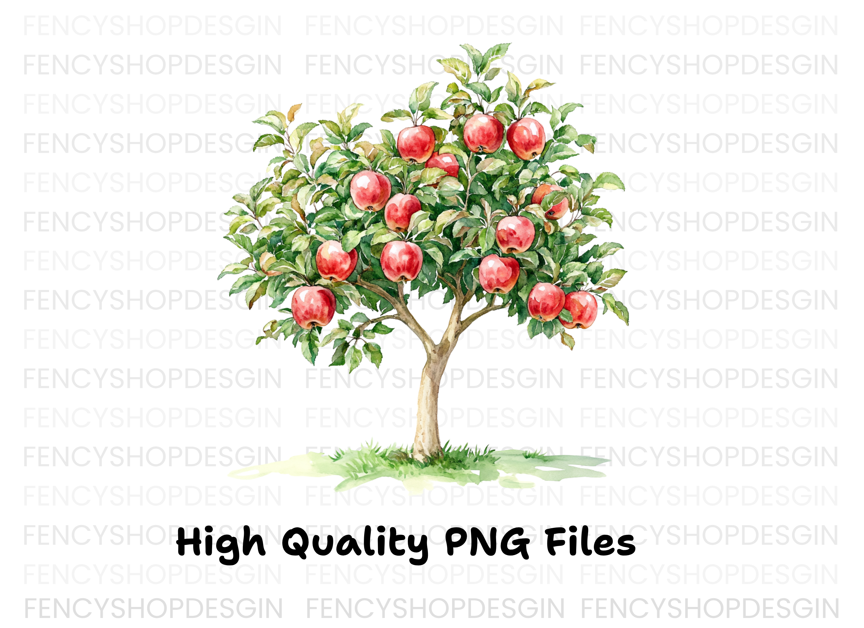 Apple Tree Clipart Bundle