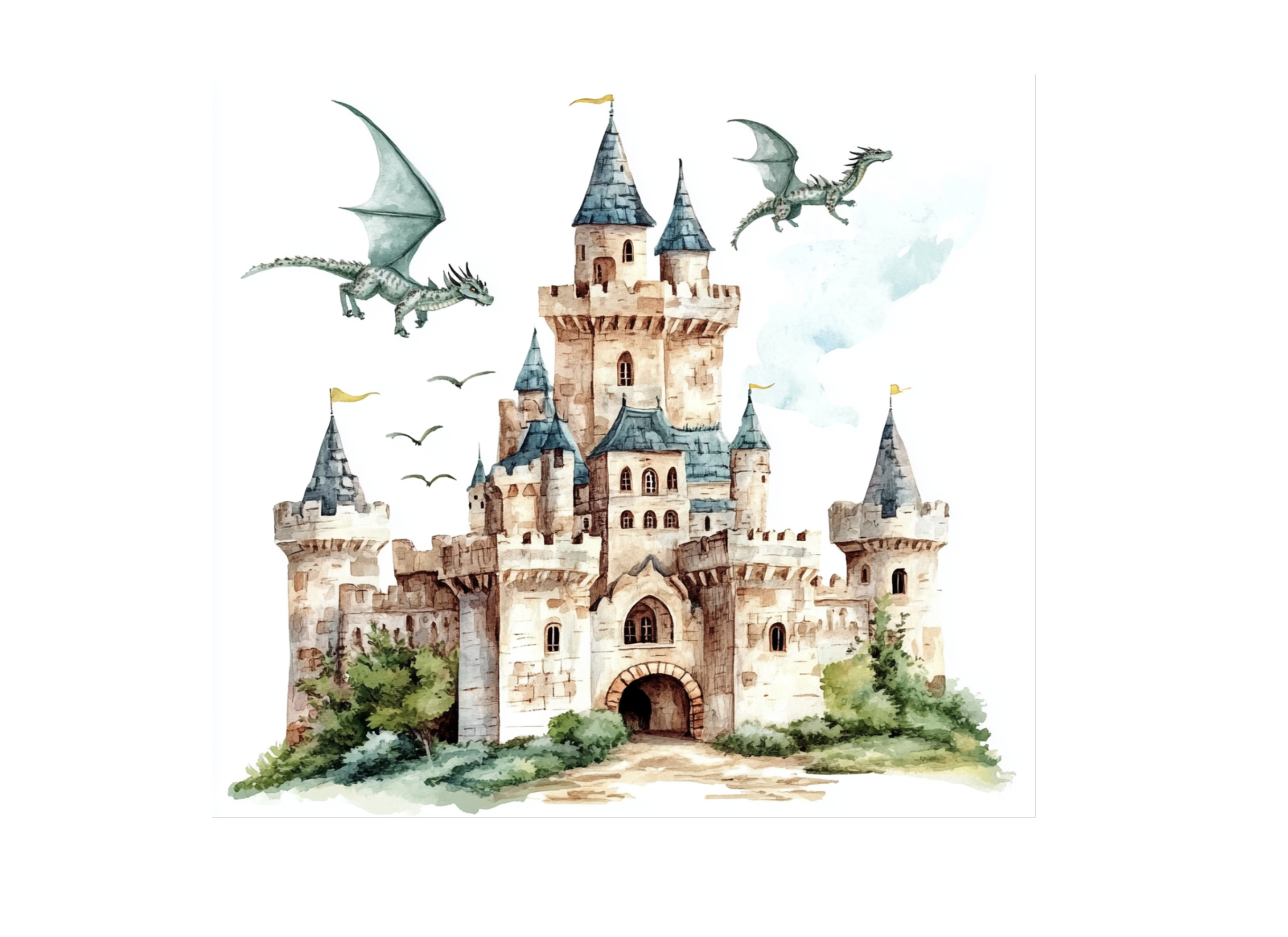 Enchanted Castle Clipart Bundle