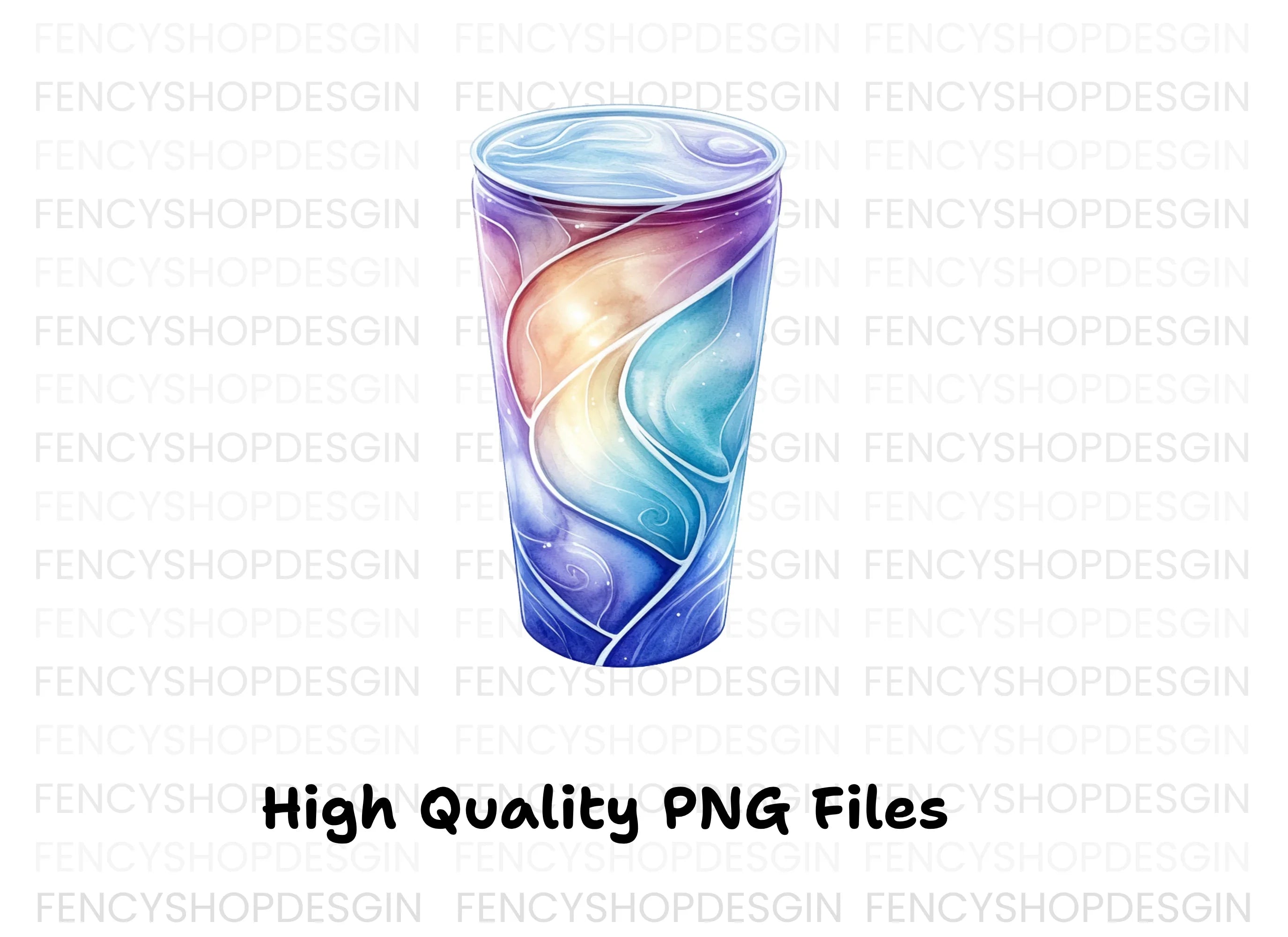 Swirl Glass Clipart Bundle
