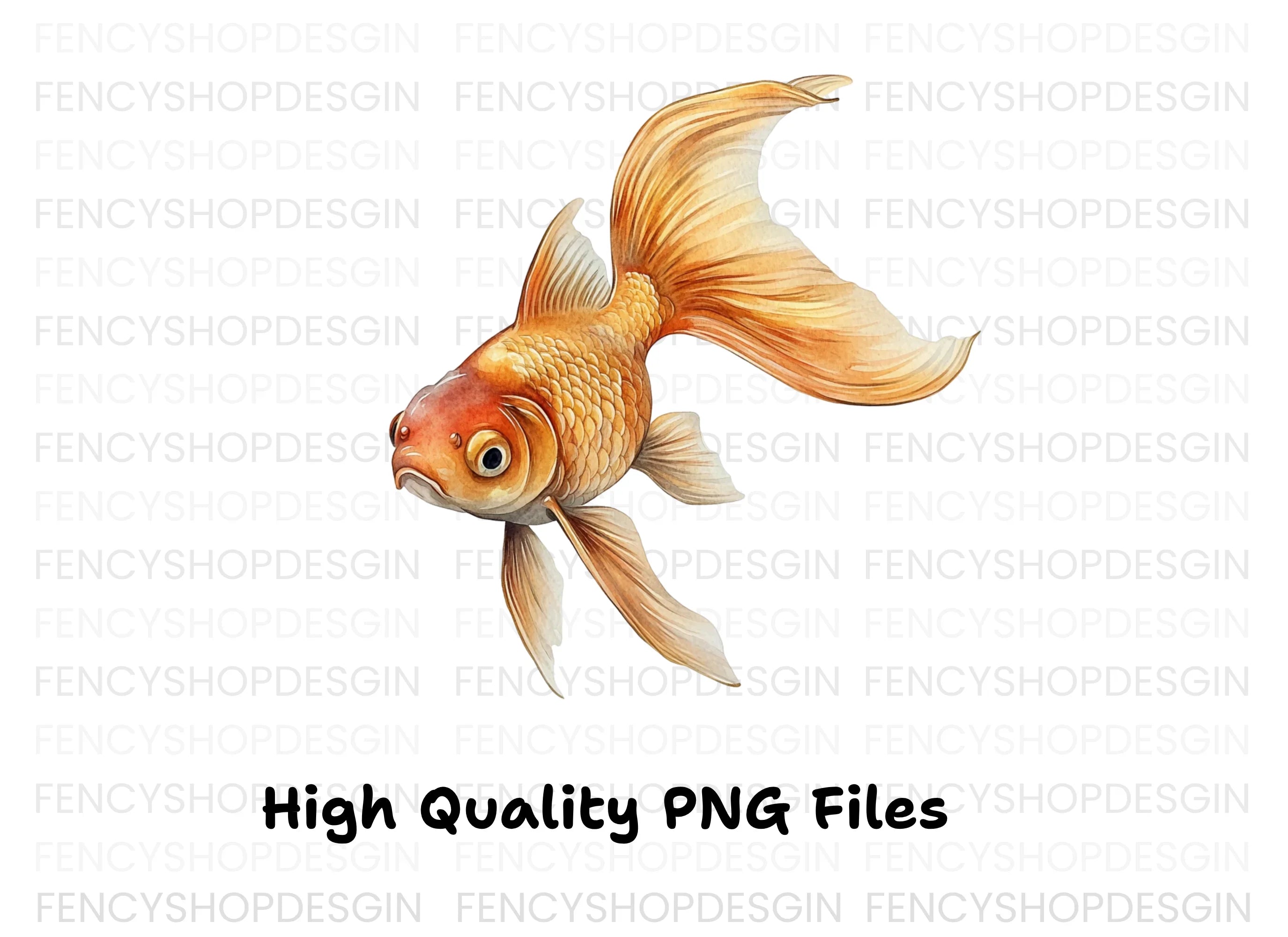 Beautiful Goldfish Clipart Bundle
