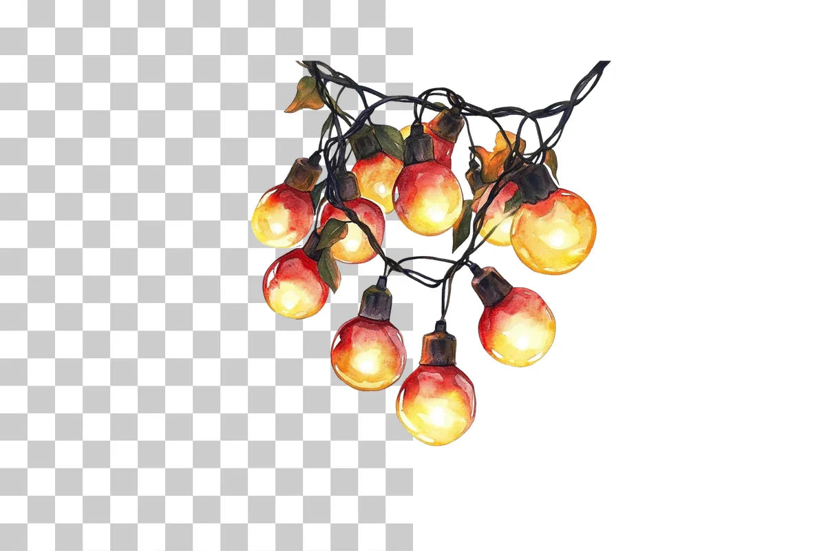 Christmas Holiday Lights Clipart Bundle - CraftNest - Digital Crafting and Art