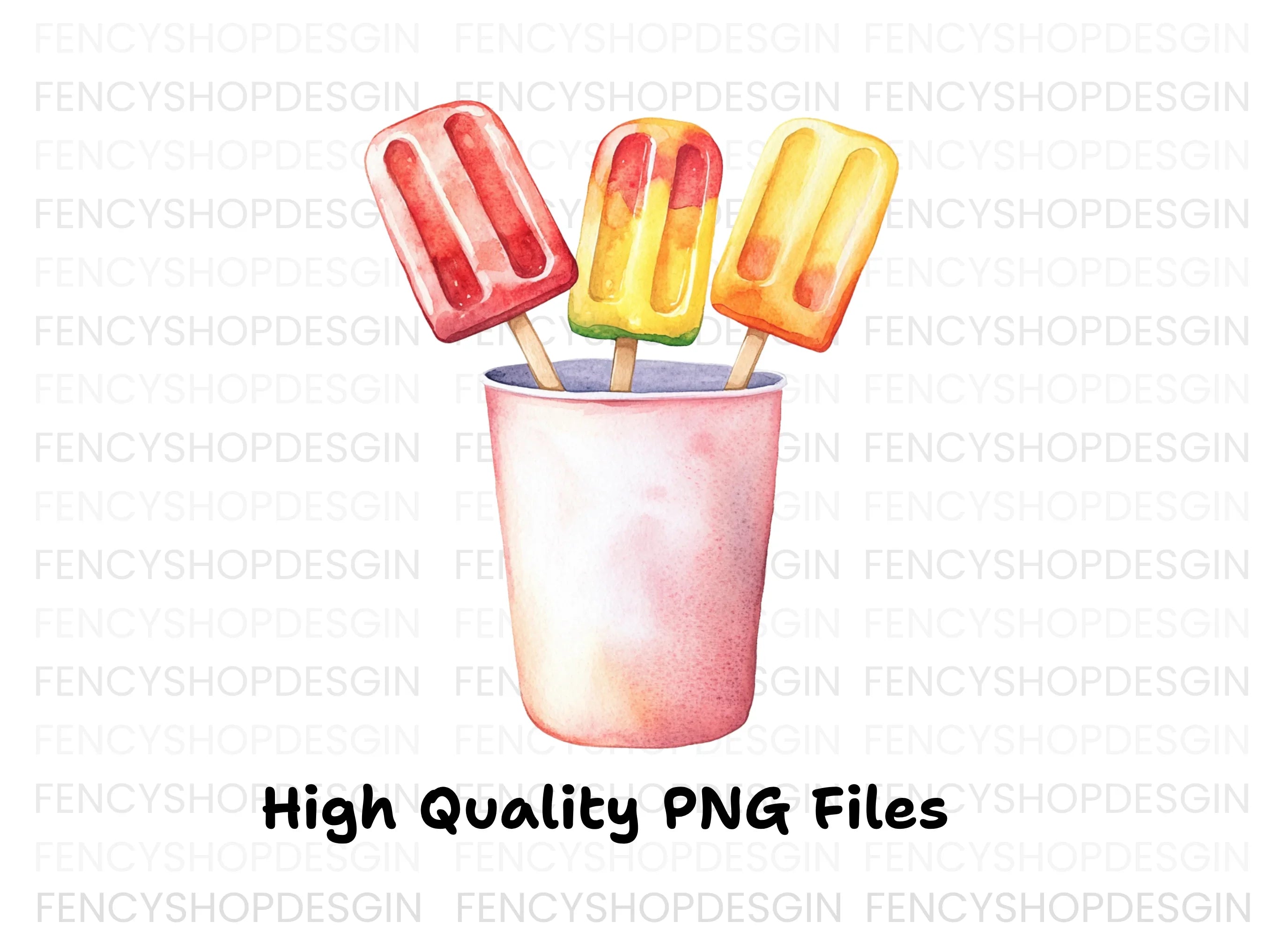 Refreshing Popsicles Clipart Bundle