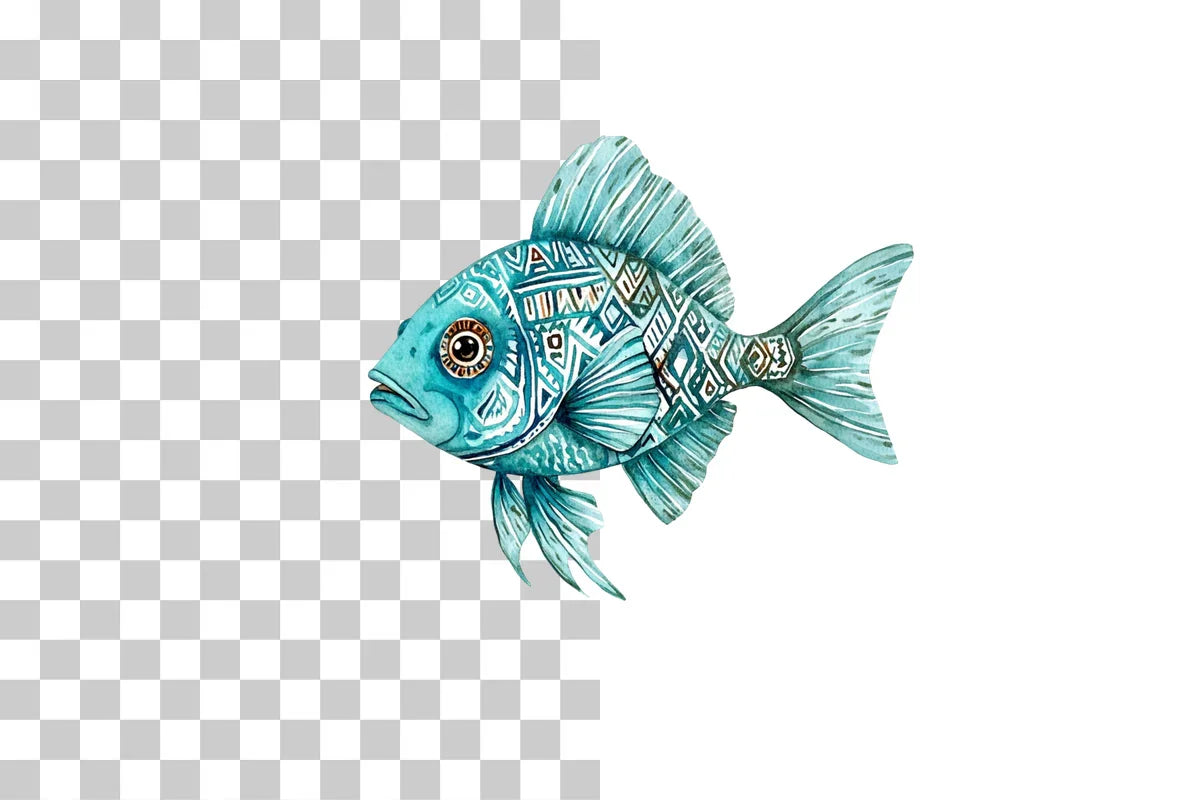 Tribal Ocean Fish Clipart Bundle - CraftNest - Digital Crafting and Art