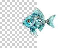 Tribal Ocean Fish Clipart Bundle - CraftNest - Digital Crafting and Art