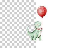 Dinosaur Birthday Balloon Clipart Bundle - CraftNest - Digital Crafting and Art