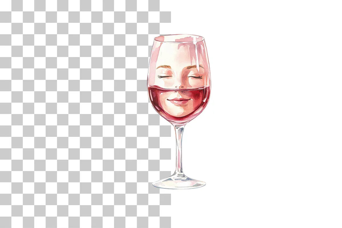 Elegant Woman Drinking Wine Clipart Bundle - CraftNest - Digital Crafting and Art