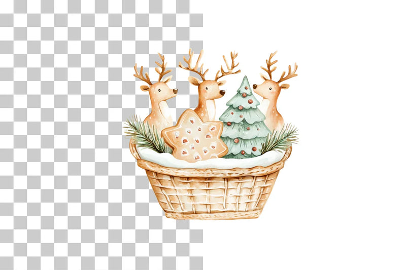Reindeer and Cookies Clipart Bundle - CraftNest - Digital Crafting and Art