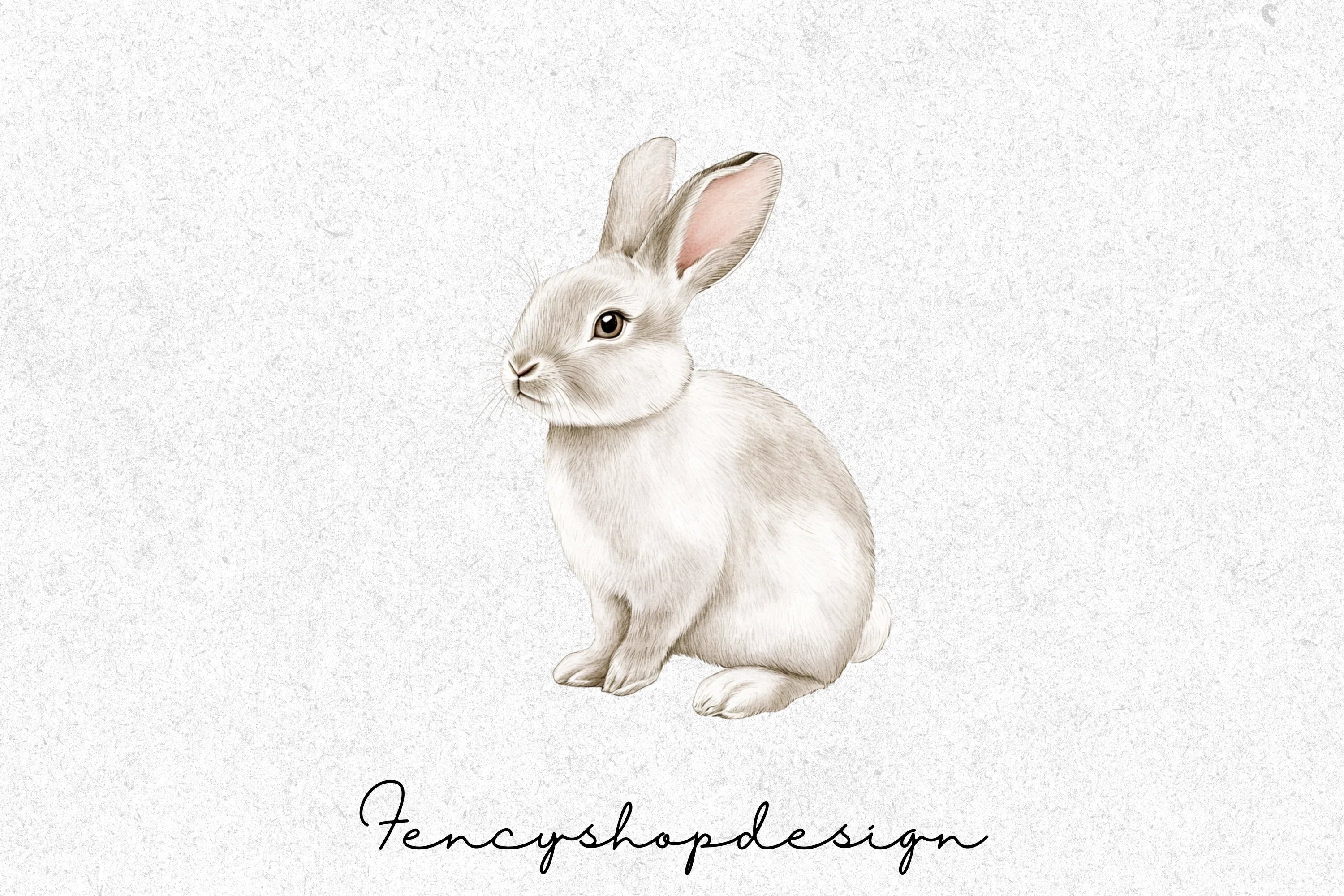 Cute Bunny Rabbit Clipart Bundle