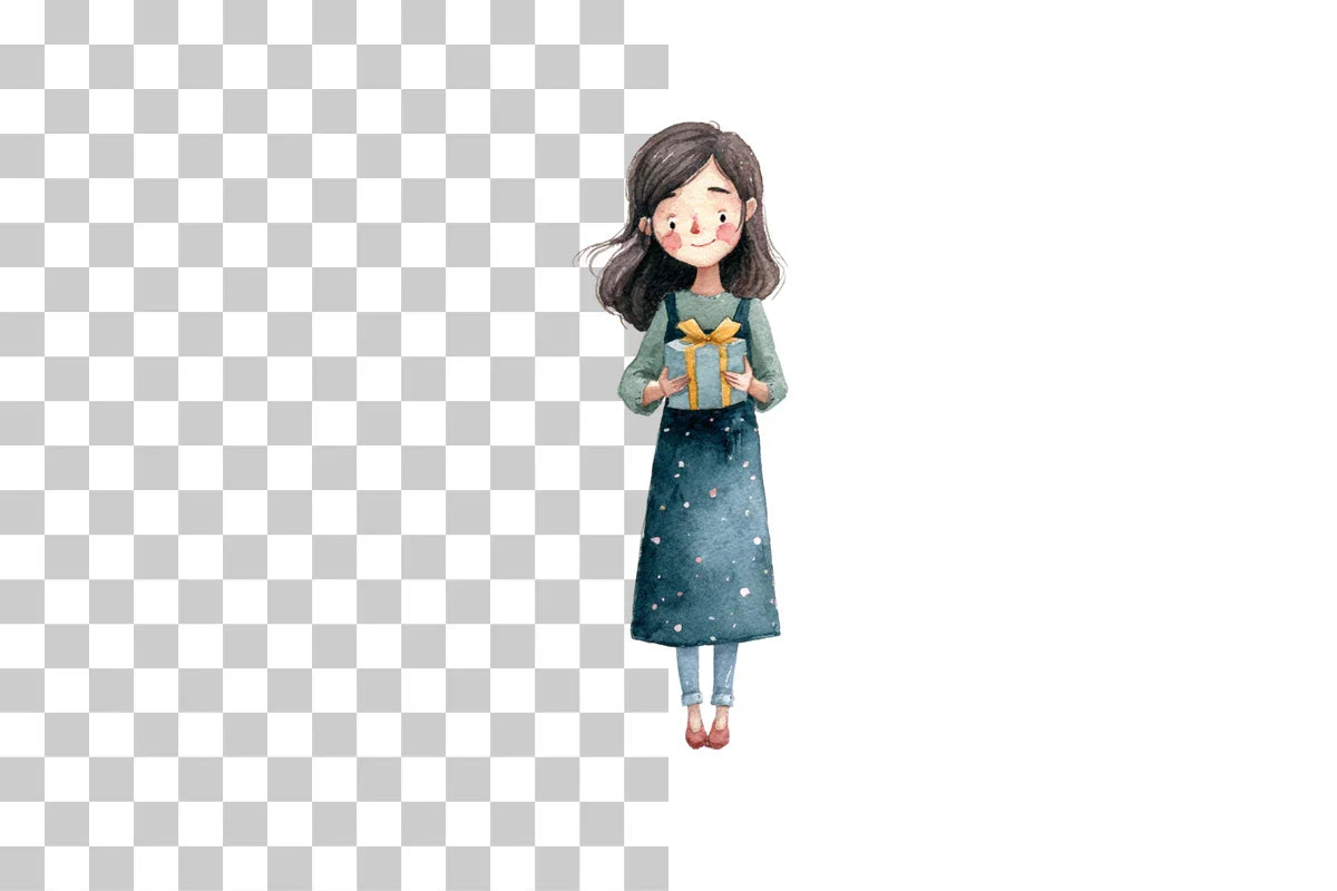 Cozy Girl Gift Box Clipart Bundle - CraftNest - Digital Crafting and Art