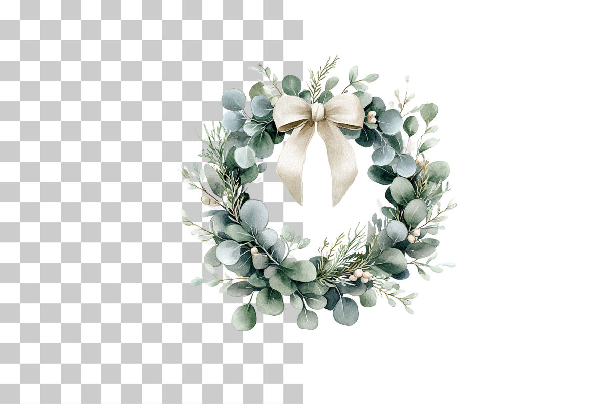 Wreath Holiday Clipart Bundle