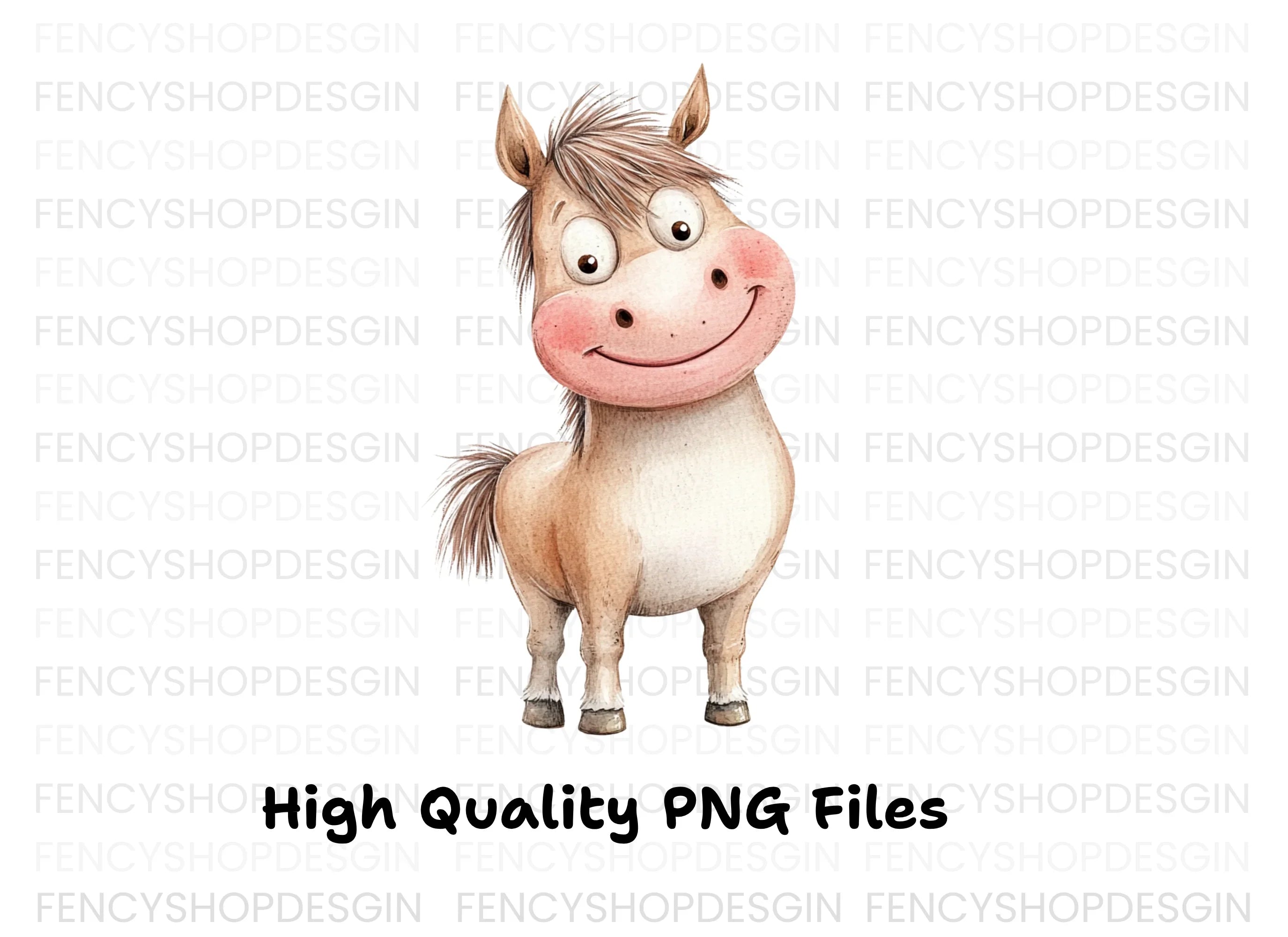 Cute Horse Clipart Bundle