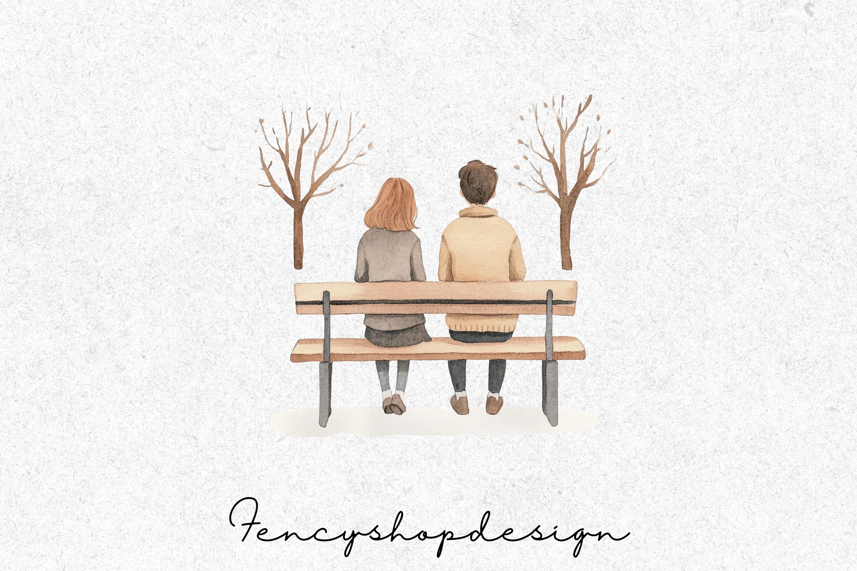 Couple Love Story Clipart Bundle