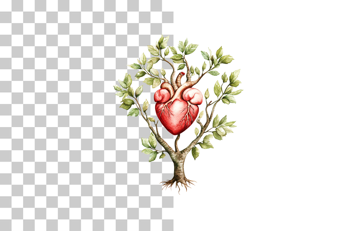 Human Heart Tree Concept Clipart Bundle