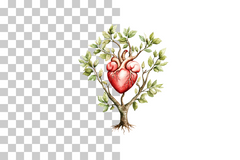 Human Heart Tree Concept Clipart Bundle - CraftNest - Digital Crafting and Art