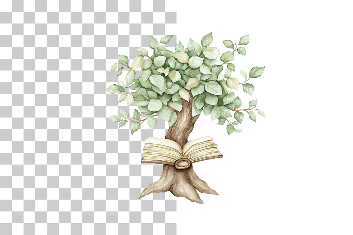 Book Tree Reading Concept Clipart Bundle