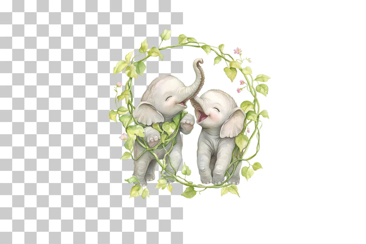Cute Elephant Clipart Bundle - CraftNest - Digital Crafting and Art