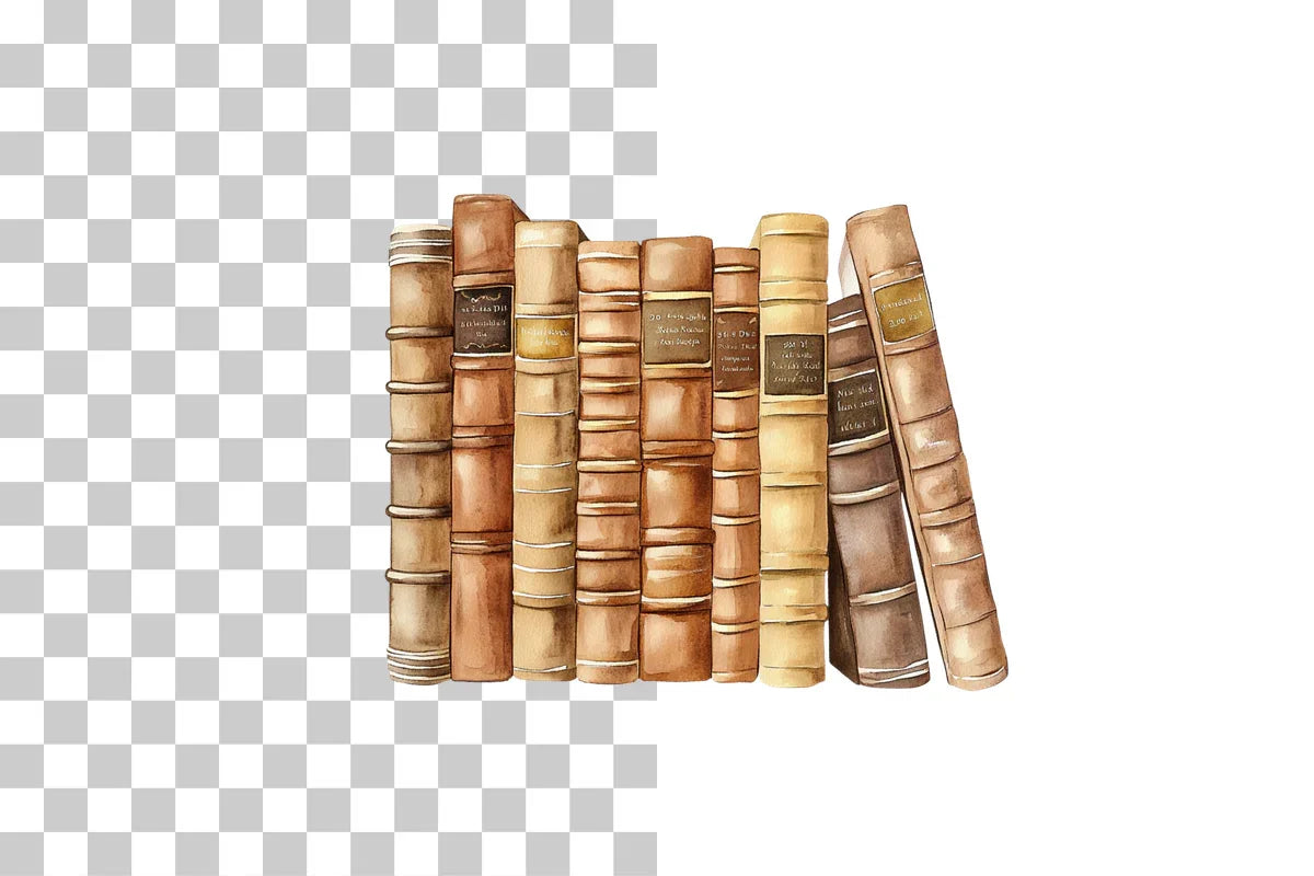 Antique Books Illustration Clipart Bundle - CraftNest - Digital Crafting and Art