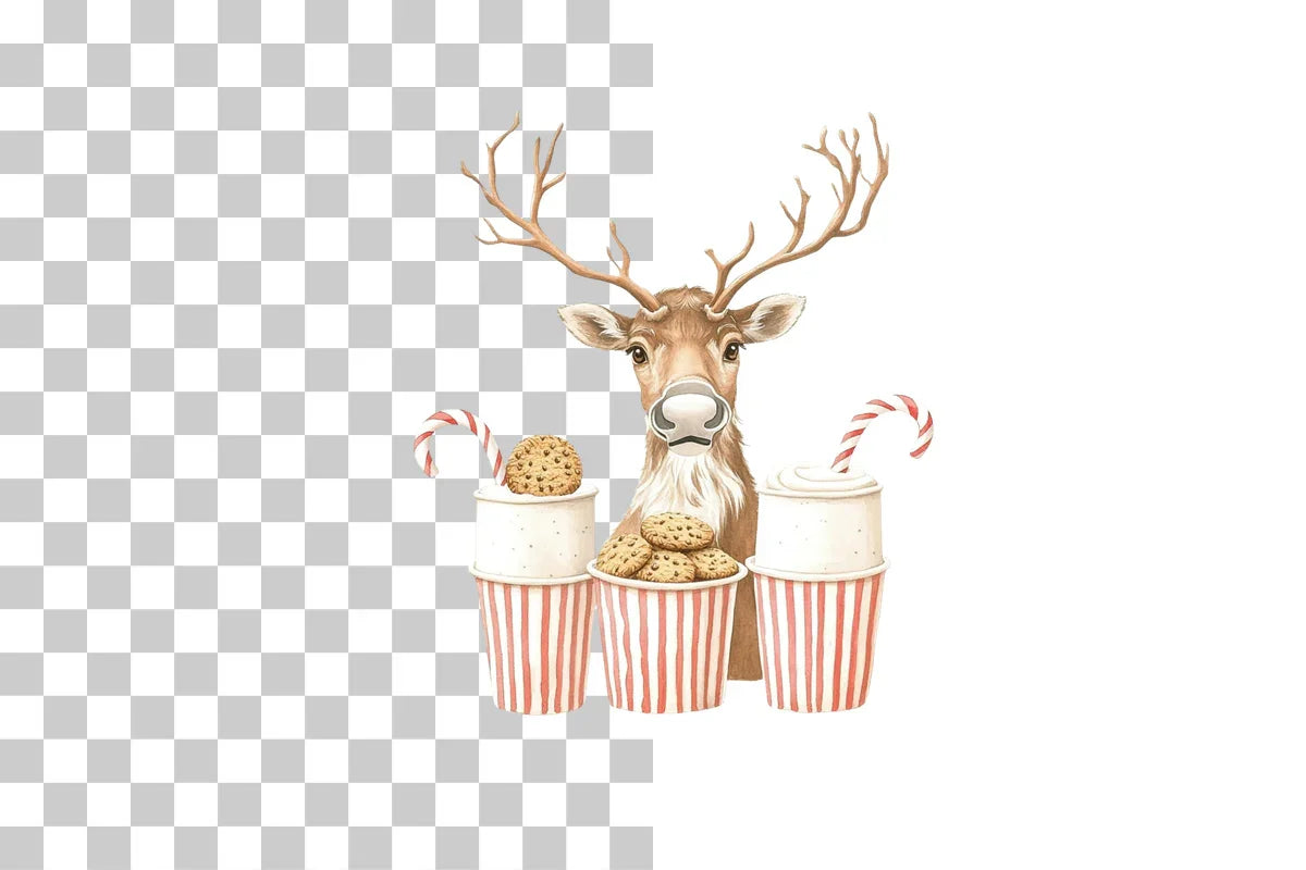 Reindeer Fitness Clipart Bundle - CraftNest - Digital Crafting and Art