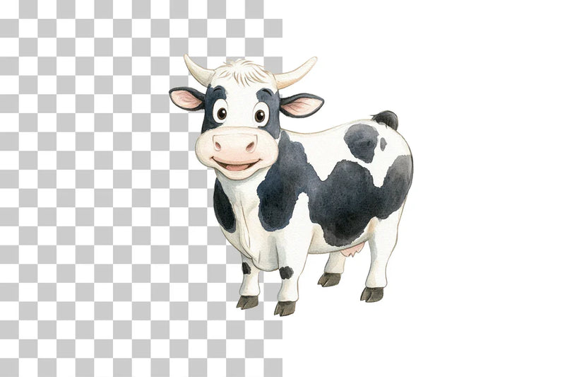 Funny Cartoon Cow Clipart Bundle - CraftNest - Digital Crafting and Art