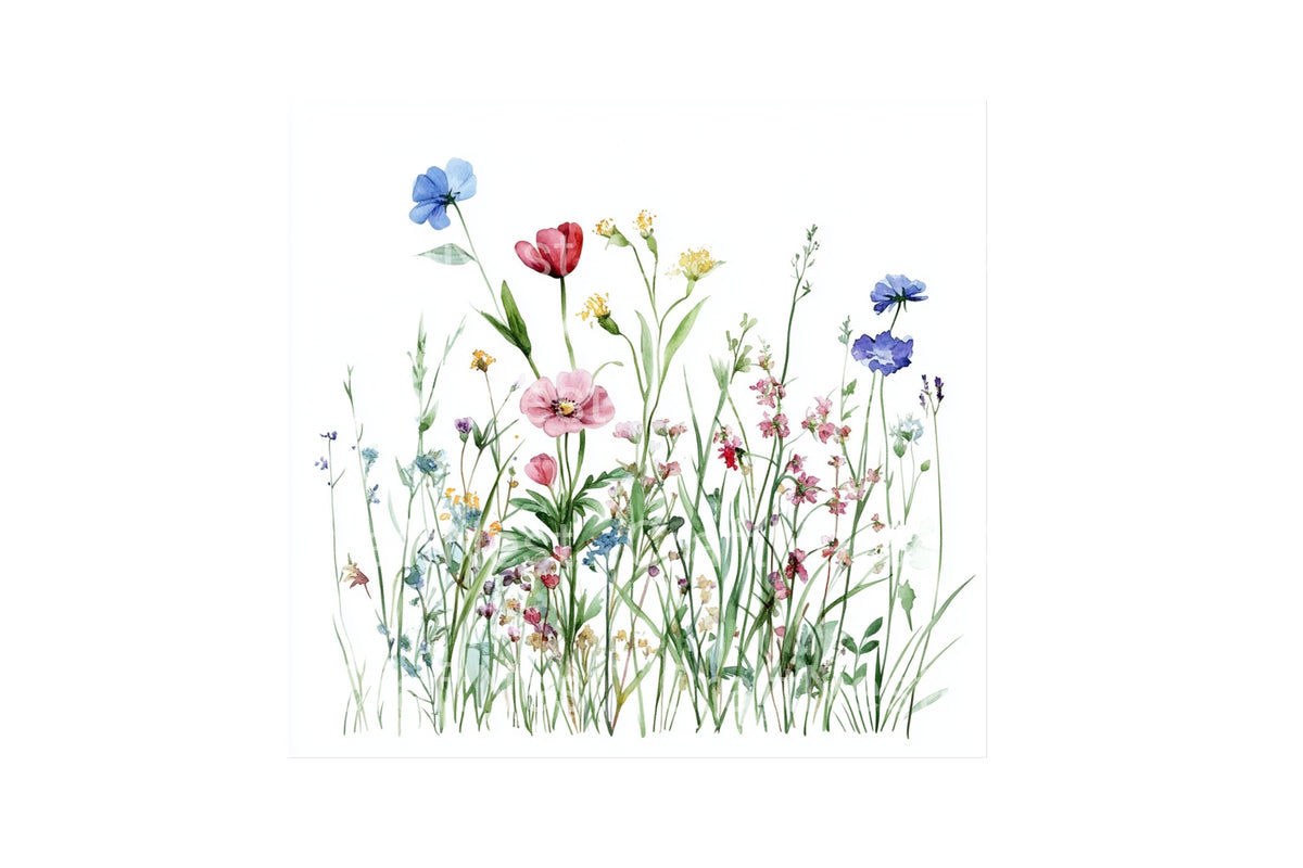 Wildflower Meadow Graphics Clipart Bundle