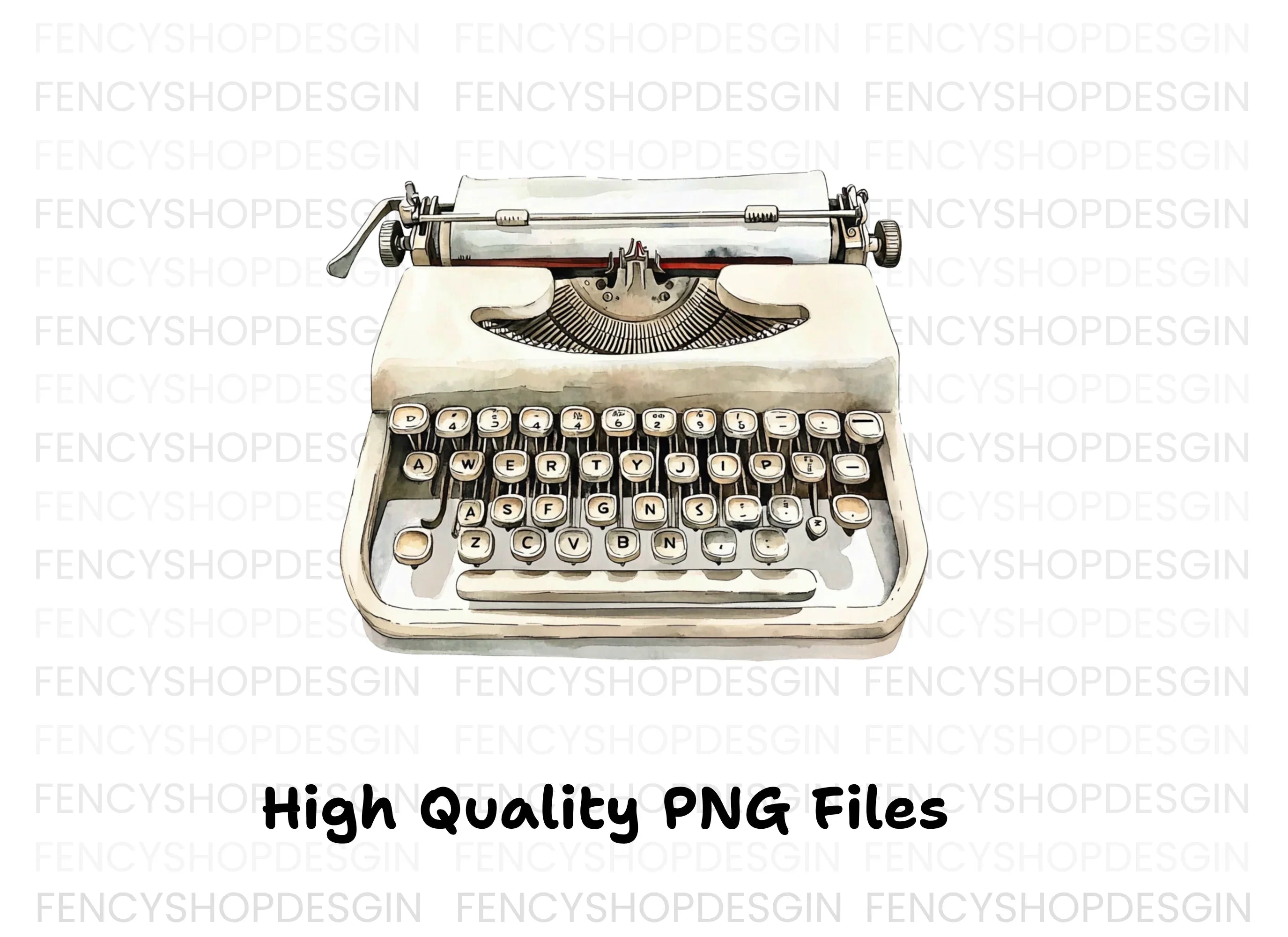 Vintage Typewriter Clipart Bundle