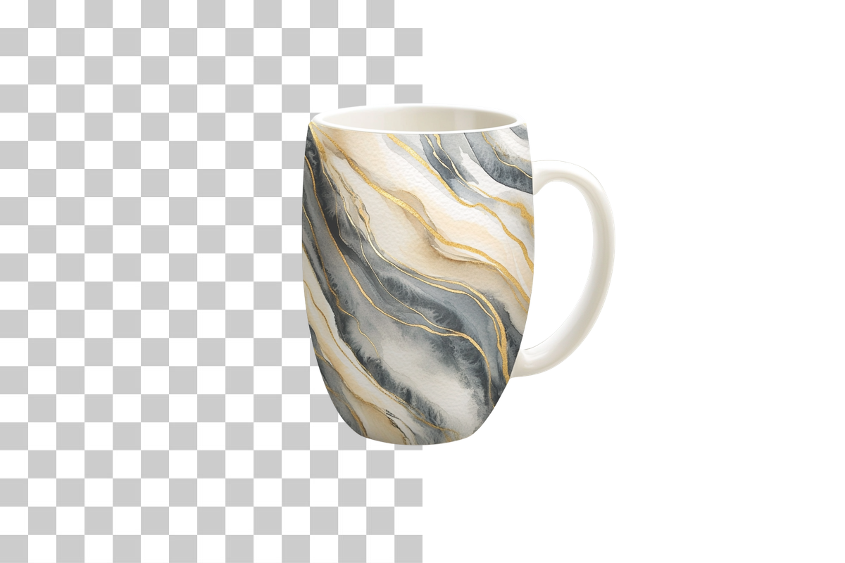 Marble Effect Design Mug Wrap Bundle