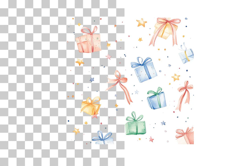 Christmas Gifts Holiday Clipart Bundle - CraftNest - Digital Crafting and Art