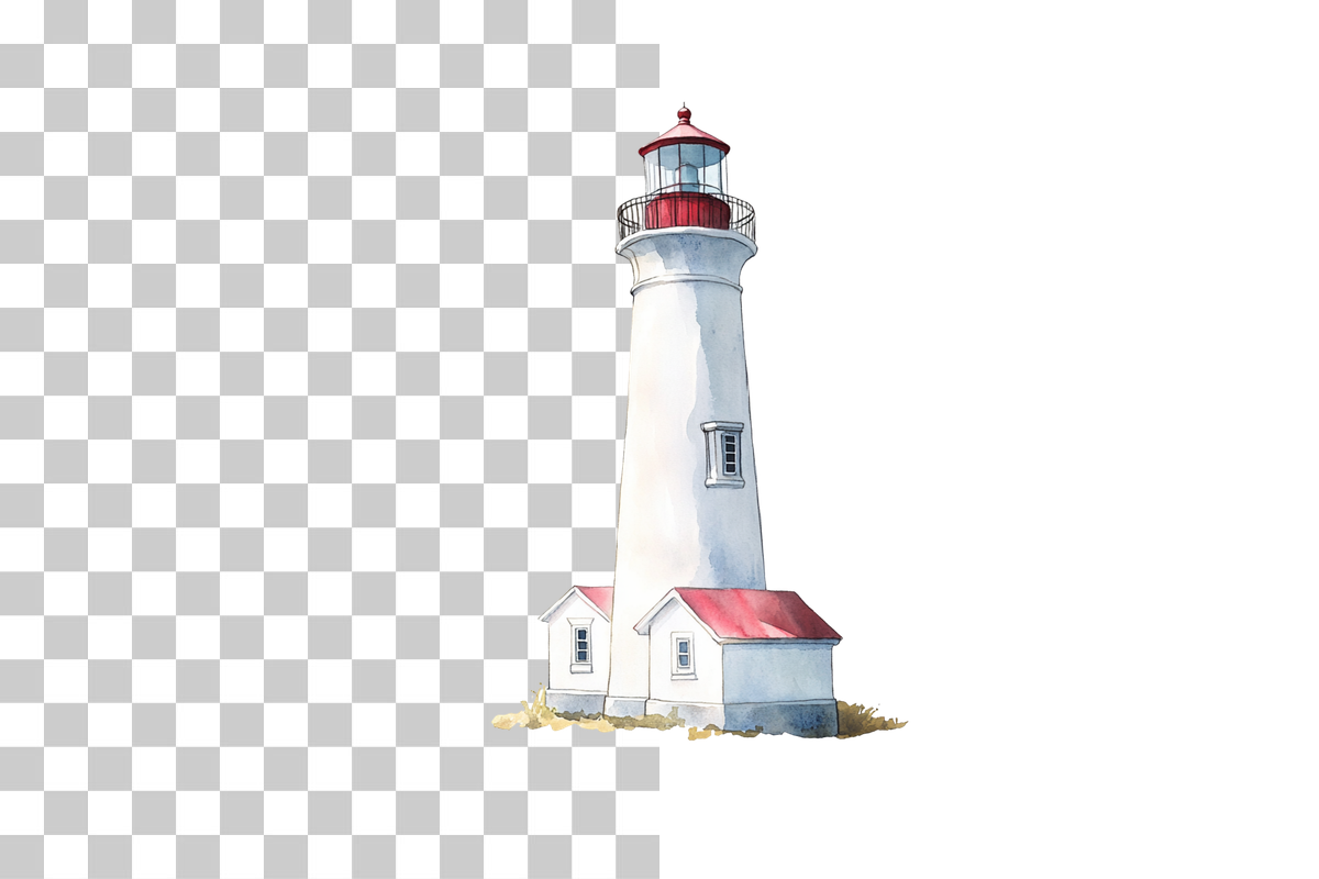 Lighthouse Coastal Landscape Clipart Bundle