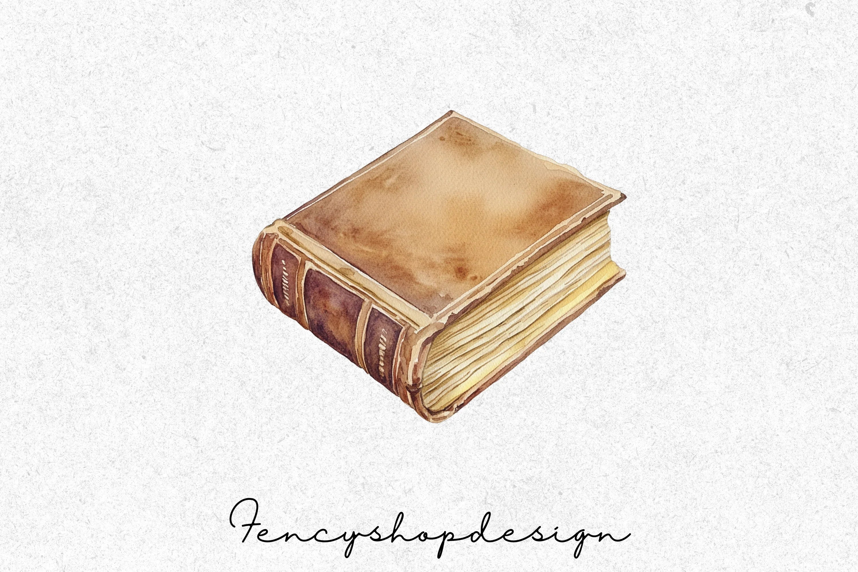 Vintage Old Books Clipart Bundle
