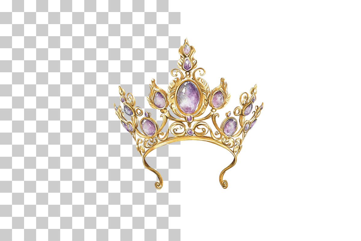 Princess Tiara Crown Clipart Bundle