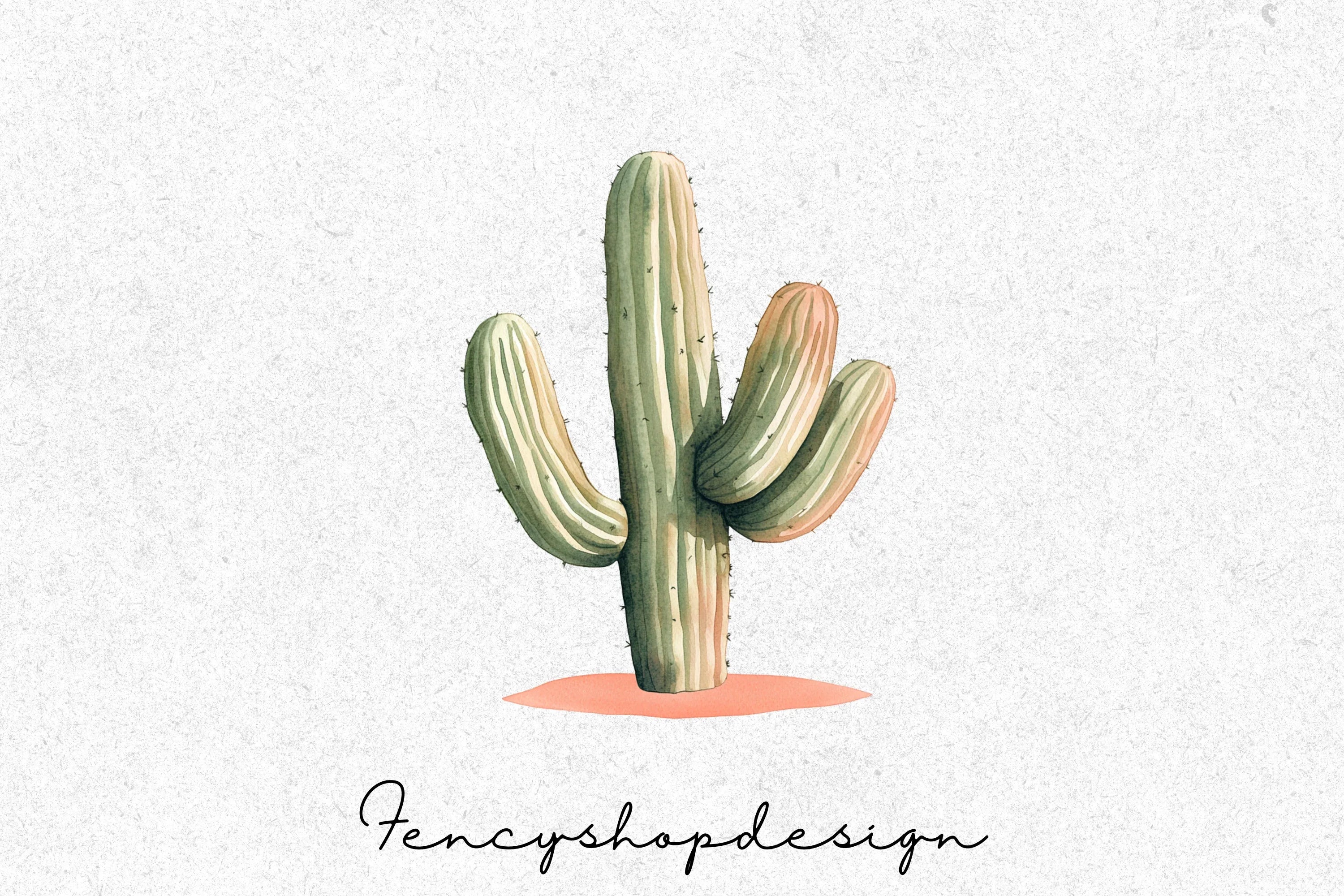 Boho Cactus Clipart Bundle
