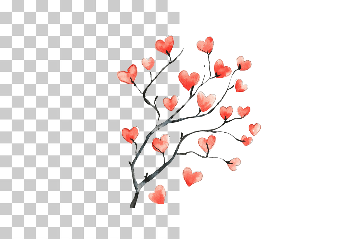 Heart Tree Clipart Bundle