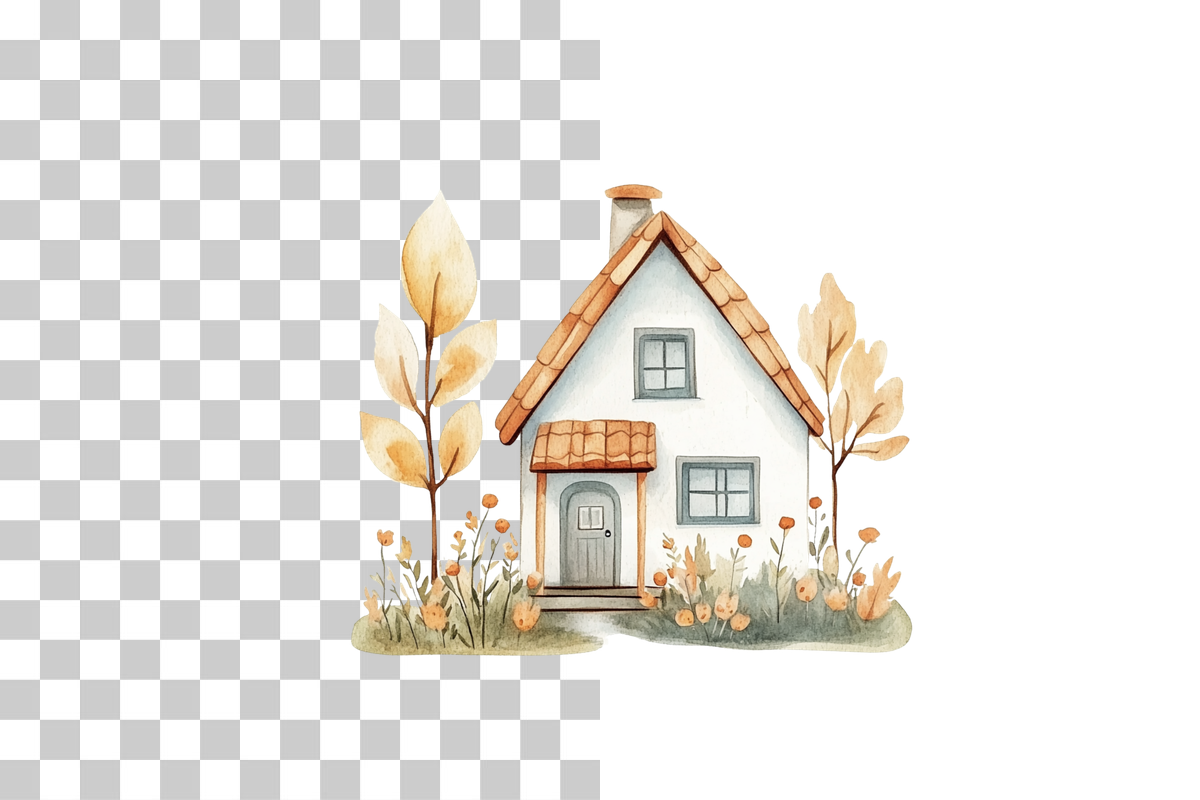 Holiday House Clipart Bundle
