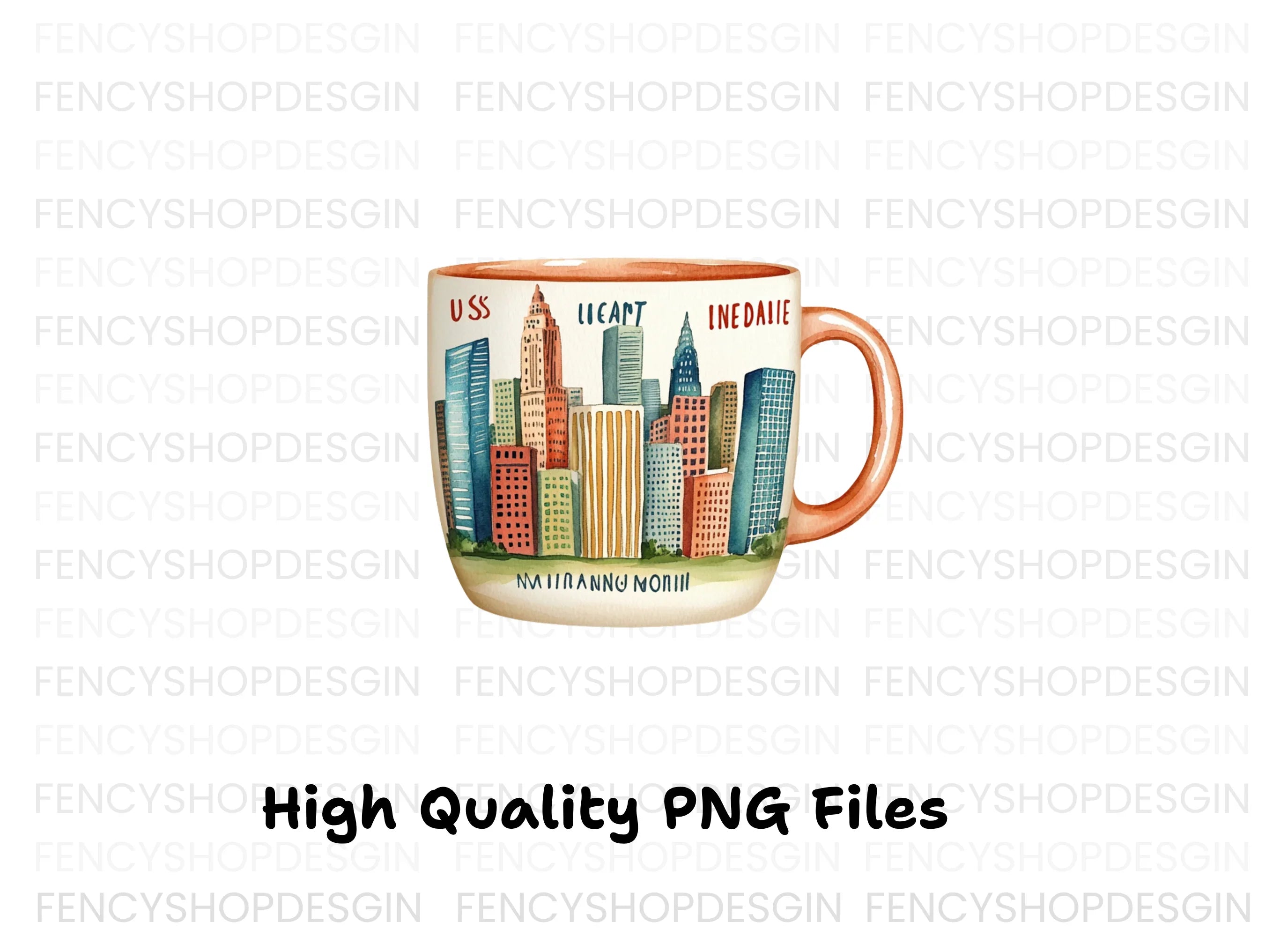 New York City Skyline Clipart Bundle
