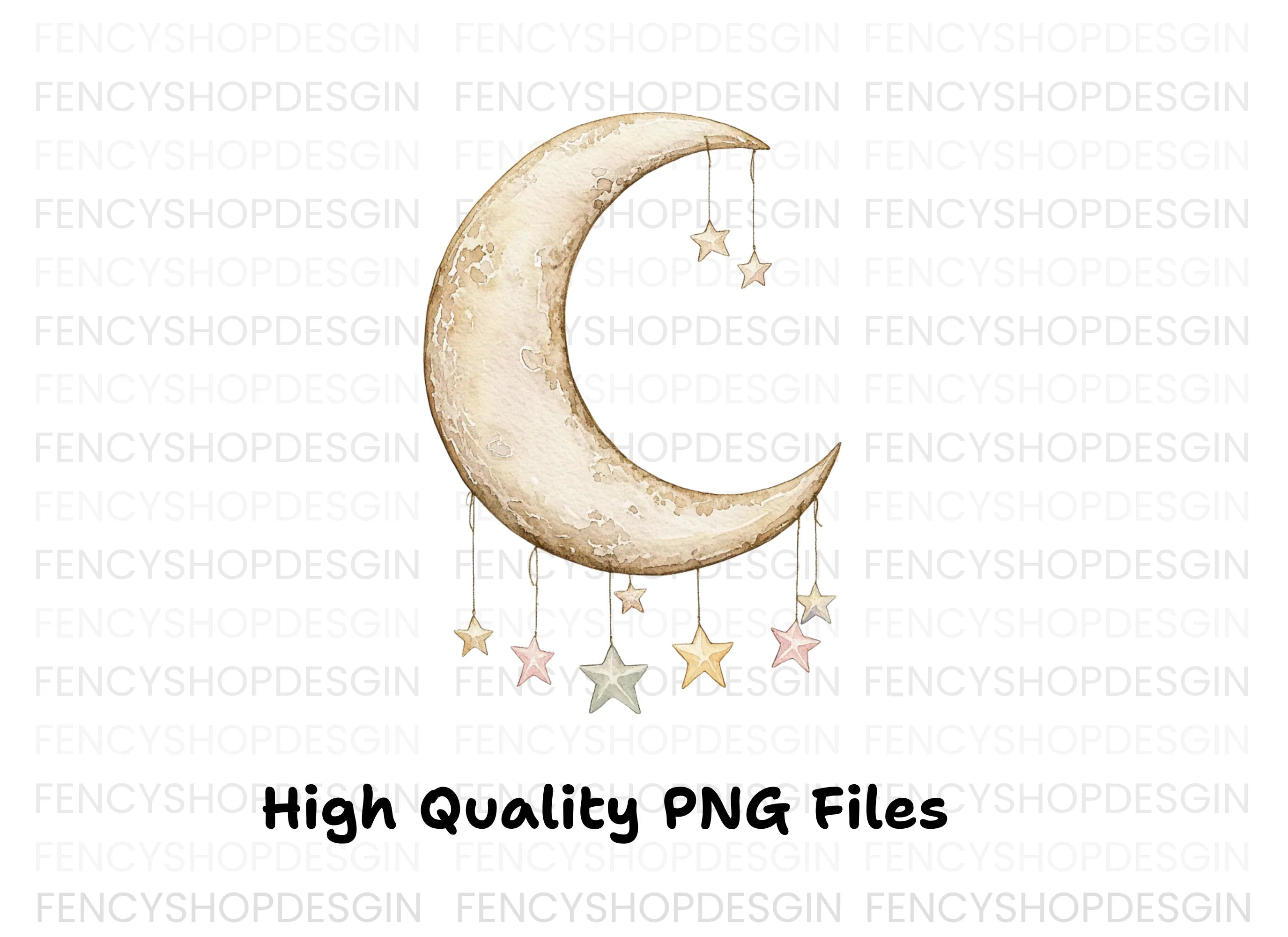 Moon and Stars Clipart Bundle