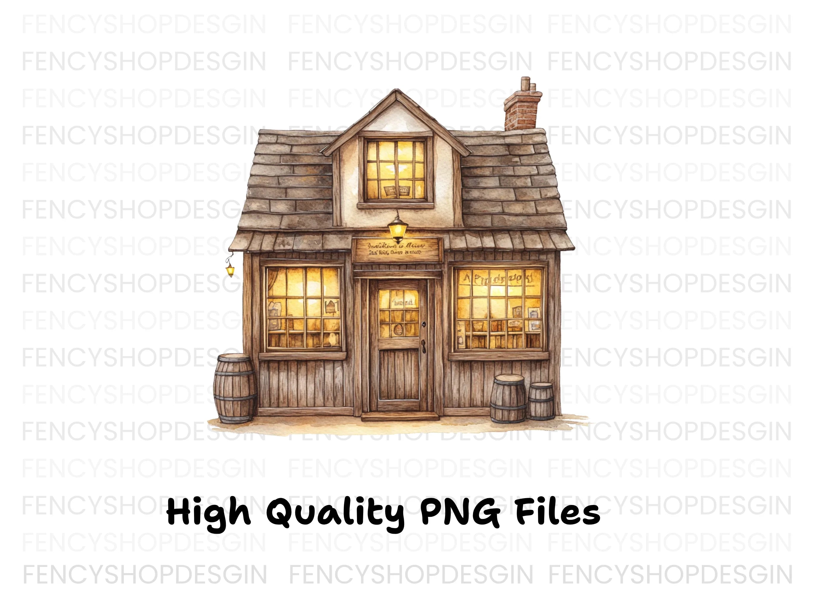 Cozy Cottage Clipart Bundle