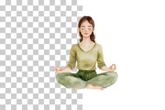 Meditating Yoga Woman Clipart Bundle - CraftNest - Digital Crafting and Art