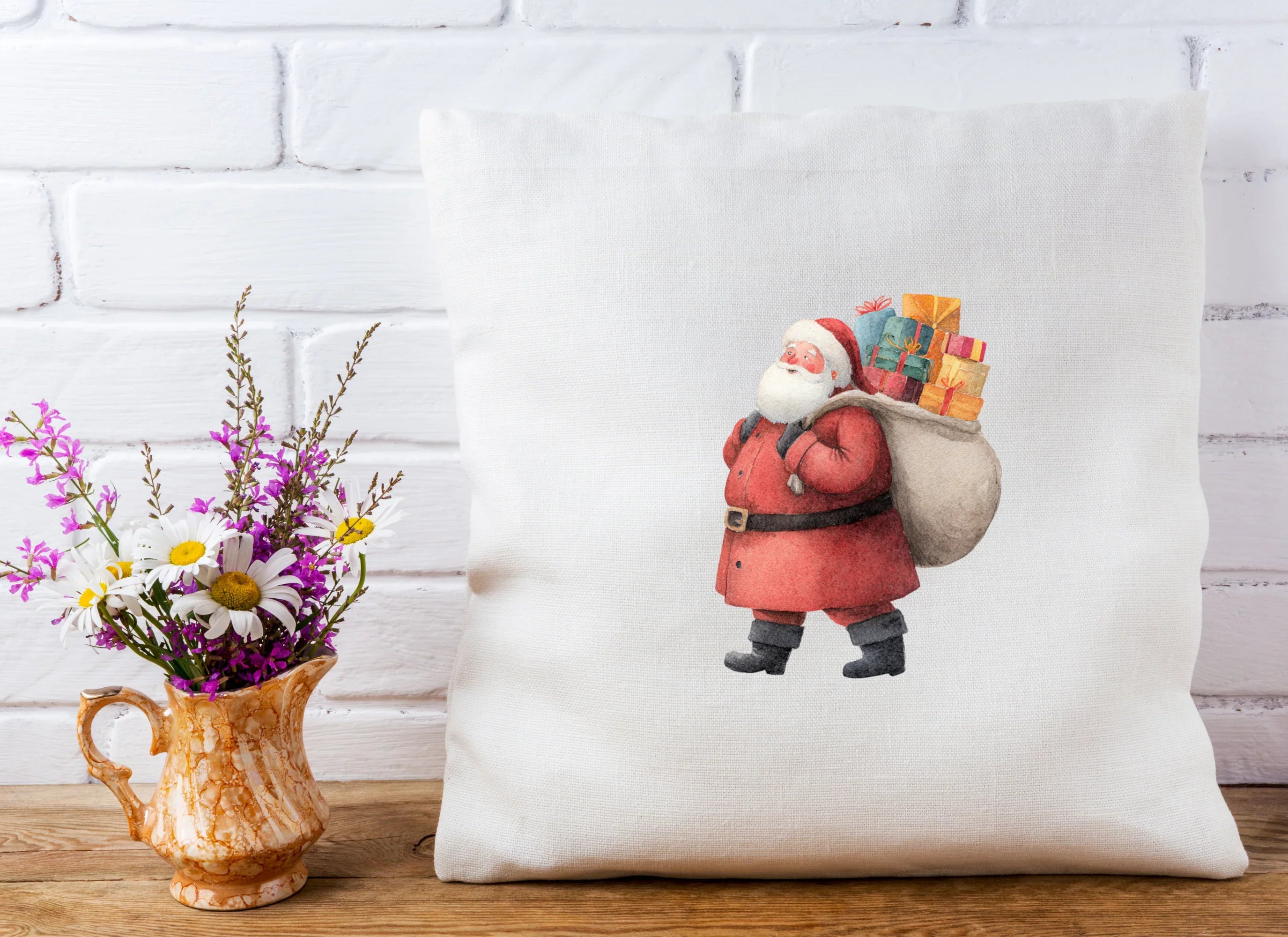 Santa Claus with Gifts Clipart Bundle - CraftNest - Digital Crafting and Art