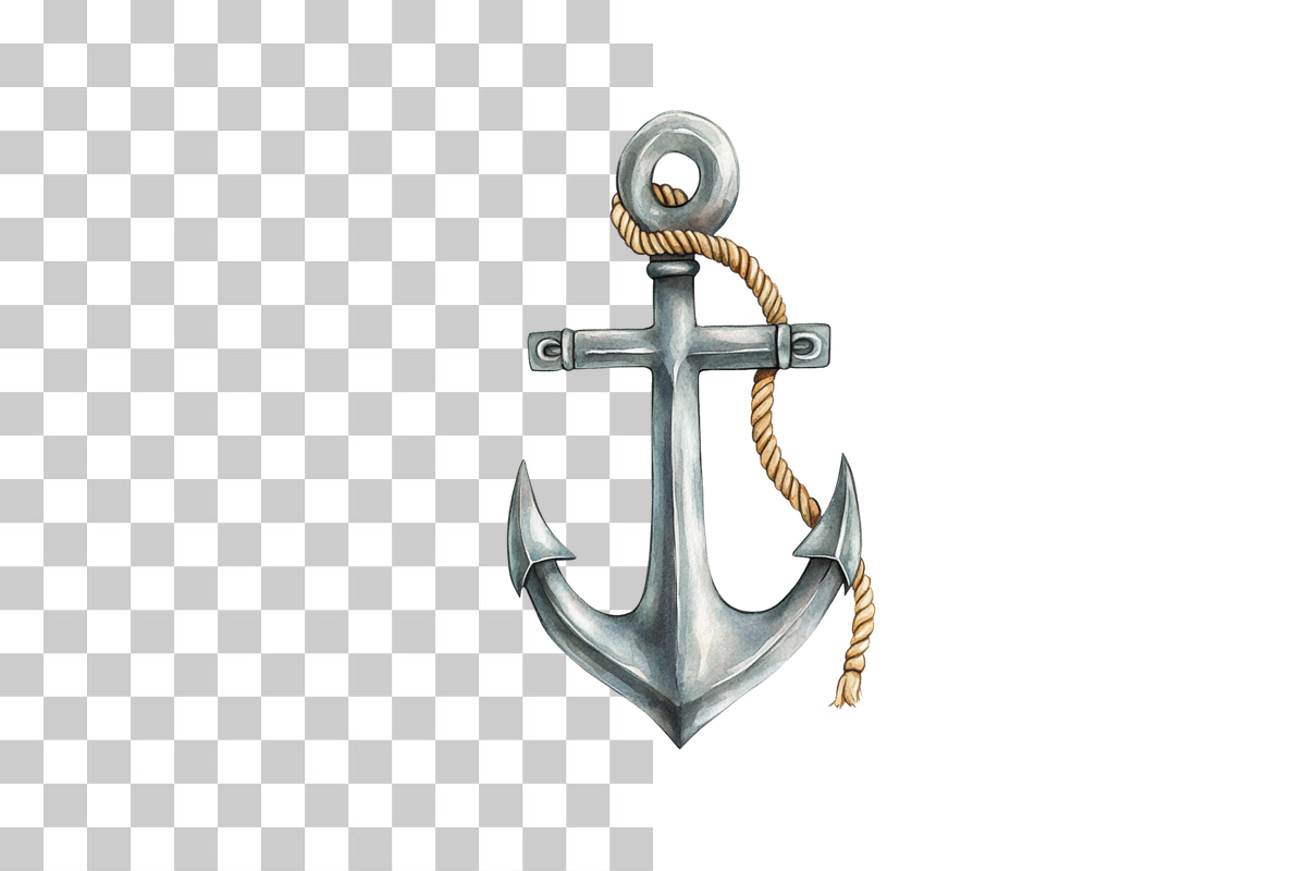 Rustic Nautical Anchor Clipart Bundle