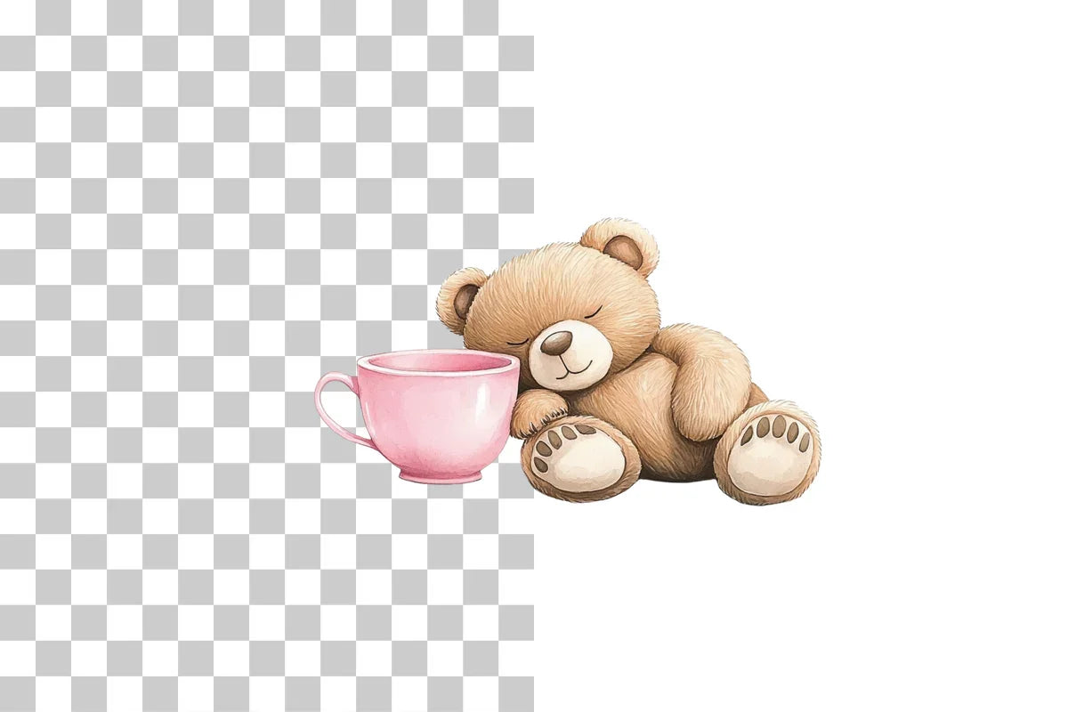 Cozy Fox and Teacup Whimsical Design Clipart Bundle - CraftNest - Digital Crafting and Art