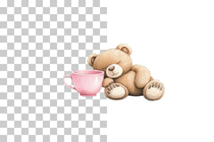 Cozy Fox and Teacup Whimsical Design Clipart Bundle - CraftNest - Digital Crafting and Art