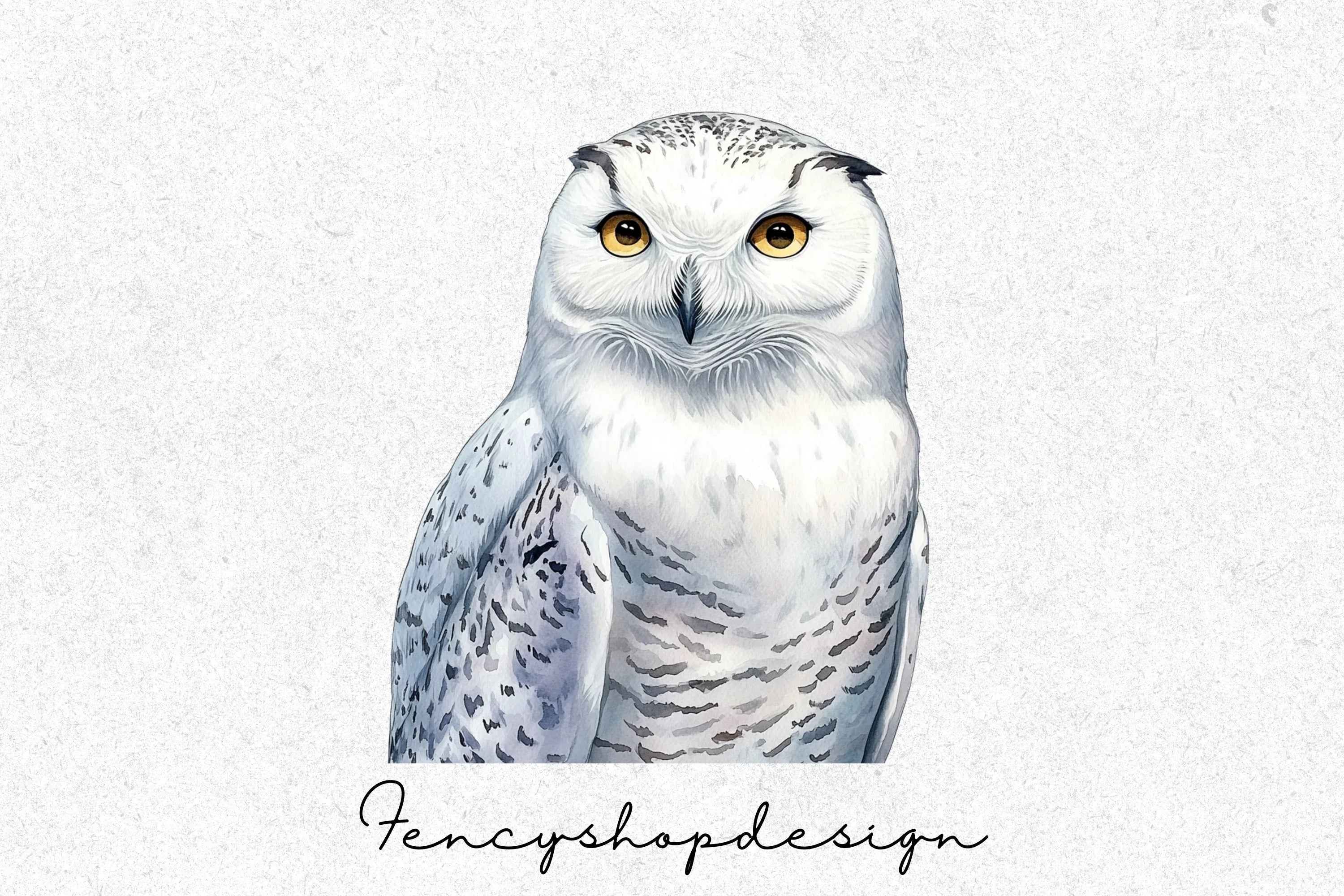 Majestic Snowy Owl Clipart Bundle