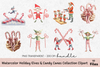 Holiday Elves & Candy Canes Clipart Collection
