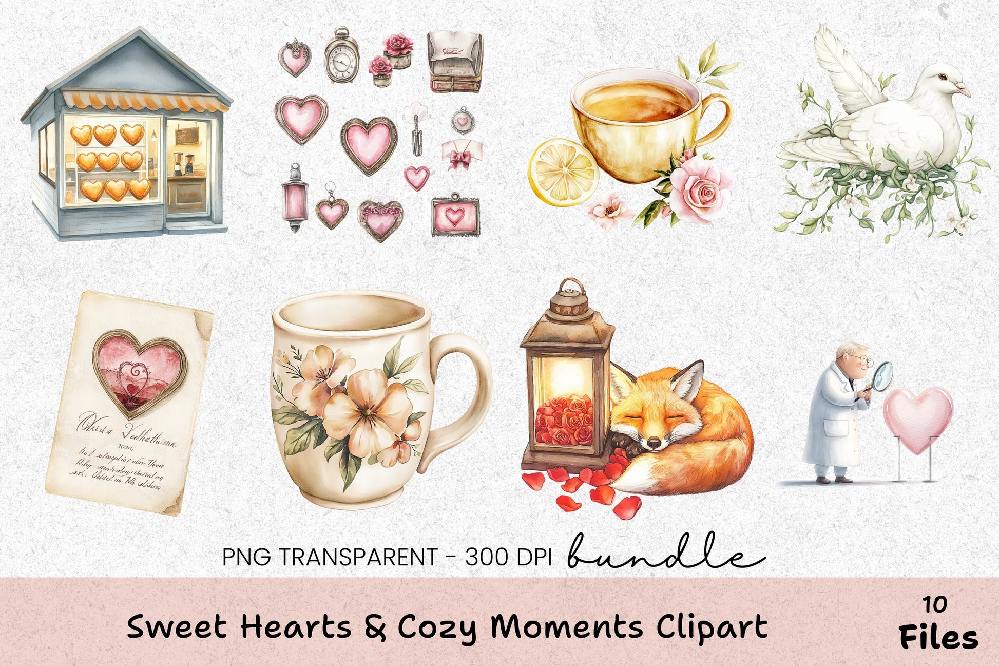 Sweet Hearts & Cozy Moments Clipart Bundle - CraftNest - Digital Crafting and Art
