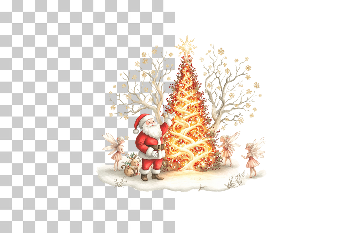 Santa's Magical Garden Clipart Bundle