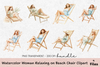 Beach Chair Relaxation Clipart Bundle