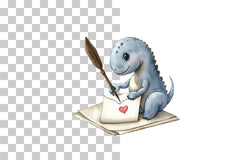 Cute Dino Valentine's Day Clipart Bundle - CraftNest - Digital Crafting and Art
