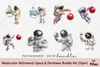 Astronauts & Christmas Art Clipart Bundle