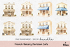 French Bakery Parisian Cafe Clipart Bundle
